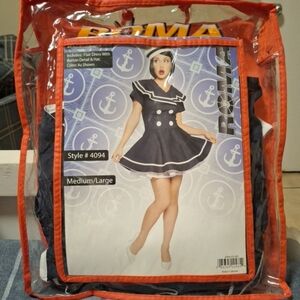 Roma Pin-Up Captain Costume #4094 Size Medium/Large